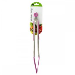 Purple Nylon-tipped Metal Kitchen Tongs OL510