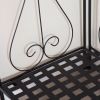 Indoor / Outdoor Corner Bakers Rack Folding Metal Plant Stand with 4-Shelves