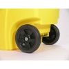 50 Gallon Yellow Commercial Heavy-Duty Rollout Trash Can Waste/Utility Container