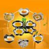 4PC Thick Stainless Steel Omelette Mold Control Rice Omelette Mold Love
