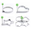 4PC Thick Stainless Steel Omelette Mold Control Rice Omelette Mold Love