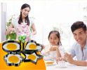 4PC Thick Stainless Steel Omelette Mold Control Rice Omelette Mold Love
