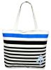 Lovely Shoulder Portable Shopping Bag File Archive Bags Stripe