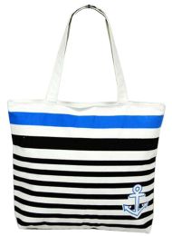 Lovely Shoulder Portable Shopping Bag File Archive Bags Stripe