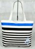 Lovely Shoulder Portable Shopping Bag File Archive Bags Stripe