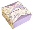 Set Of 10 Colorful Square Cute Cookies Box Package Biscuit Box Purple