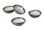 Set Of 4 Round Creative Ceramic Sushi Dipping Sauce Dishes Restaurant Tableware