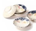 Set Of 4 Elegant Handmade Ceramic Sushi Sauce Dishes Restaurant Tableware