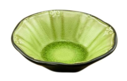 Set Of 4 Round Ceramic Sushi Sauce Dishes Restaurant Tableware/Supply Green