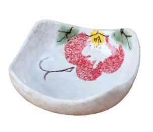 [Flower] - Porcelain Saucer for Sushi Small Salad Saucer, 2PCS