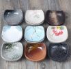Retro Design Saucer for Sushi Porcelain Salad Saucer, 2PCS