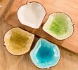 4PCS [Grape Leaf Design] Creative Porcelain Sauce Dishes
