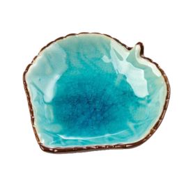 [Grape Leaf Design] Creative Porcelain Small Salad Saucer, 4PCS
