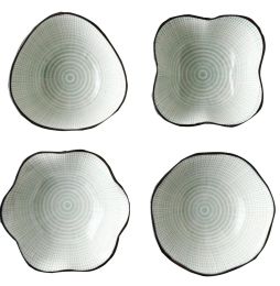 Sets Of 4 Ceramic Sauce Dishes Creative Restaurant Tableware #5