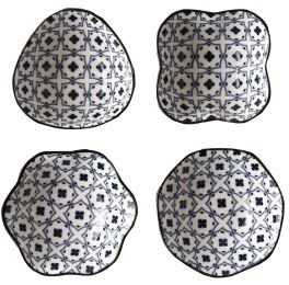 Sets Of 4 Ceramic Sauce Dishes Creative Restaurant Tableware #8