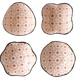 Sets Of 4 Ceramic Sauce Dishes Creative Restaurant Tableware #9