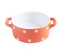 4PCS Ceramic Sauce Dishes Creative Restaurant Tableware[Orange]