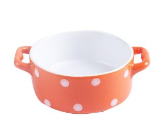 4PCS Ceramic Sauce Dishes Creative Restaurant Tableware[Orange]