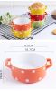 4PCS Ceramic Sauce Dishes Creative Restaurant Tableware[Orange]