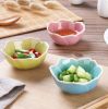 4PCS Ceramic Sauce Dishes Rose Restaurant Tableware[Blue]
