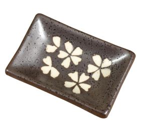 [8 * 5.5cm] 3PCS Rectangular Ceramic Sauce Dishes Restaurant Tableware