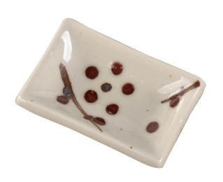[8 * 5.5cm] 3PCS Rectangular Ceramic Sauce Dishes Restaurant Tableware #2