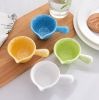 4PCS Round Ceramic Sauce Dishes Restaurant Tableware #2