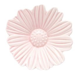 Ceramic Dishes Seasoning Dishes Sauce Plates for Soy Wasabi Flowers [Pink]