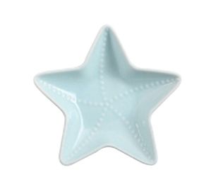 Set of 2 Ceramic Dishes Seasoning Dishes for Soy Sauce [Blue]