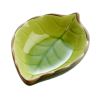 Set of 4 Zakka Multi-Purpose Leaf-Shaped Sauce Dishes 11x7cm [Green]