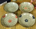 Set Of 4 Zakka Asian Style Round Ceramic Sauce Dishes