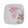 Set Of 2 Zakka Square Porcelain Sauce Dishes&Saucers For Home [Pink]