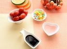 Set Of 4 Off-White Shell-Shaped Porcelain Sauce Dishes