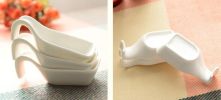 Set Of 4 Zakka Off-White Countryside Porcelain Sauce Dishes