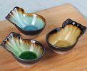 Set of 3 Creative Shape Sauce Dishes&Dessert Bowl [Black&Gold]