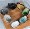 Set of 3 Creative Shape Sauce Dishes&Dessert Bowl [The color of Stone]