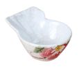 Set of 3 Creative Shape Sauce Dishes&Dessert Bowl [White&Rose]