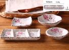 1pcs Zakka Exquisite Wintersweet Porcelain Sauce Dishes [Including 3 parts]