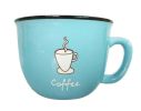 Creative Cute Cup Coffee Milk Tea Ceramic Mug Cup BLUE