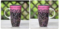 Rouge Vines Mug Big Coffee Mugs Hand Painted Funny Mug Coffee/Tea/Juice/Milk Mug