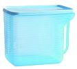 Set of 2 Practical Kitchen Storage Bins Cereals/Snacks Storage Canisters, Blue