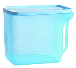 Set of 2 Practical Kitchen Storage Bins Cereals/Snacks Storage Canisters, Blue