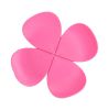 Set of 6 Lovely Non-Slip Waterproof Silicone Flower-Shaped Coasters [Rose Red]