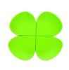 Set of 6 Lovely Non-Slip Waterproof Silicone Flower-Shaped Coasters[Apple Green]