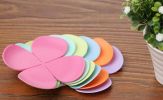 Set of 6 Lovely Non-Slip Waterproof Silicone Flower-Shaped Coasters[Apple Green]