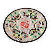 Set of 4 High Quality Embroidery Coaster Chinese Style Round Place MatMulticolor