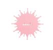 Set of 4 High Quality Wool Felt Coasters Creative Spatter Insulation Pads Pink
