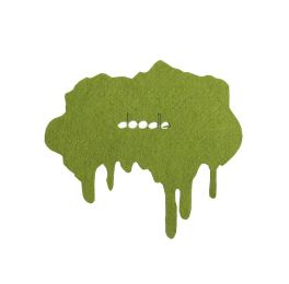 Set of 4 High Quality Wool Felt Coasters Spalish Water Insulation Pads Green