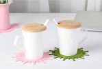 Set of 4 High Quality Wool Felt Coasters Spalish Water Insulation Pads Pink