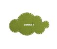 Set of 4 High Quality Wool Felt Coasters Creative Vapor Insulation Pads Green